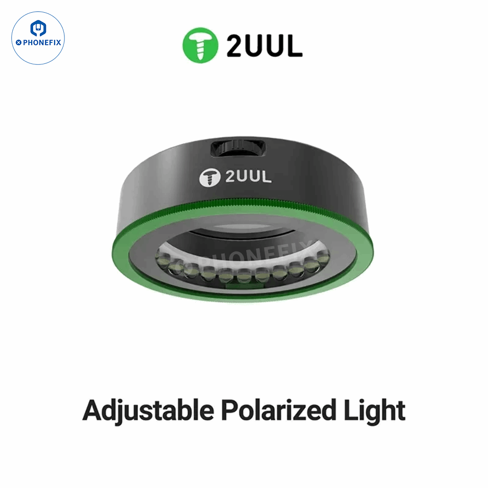 2UUL Adjustable Polarized LED Light Microscope Ring Lamp